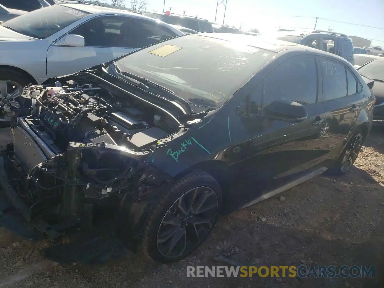 2 Photograph of a damaged car JTDP4RCE3LJ050680 TOYOTA COROLLA 2020