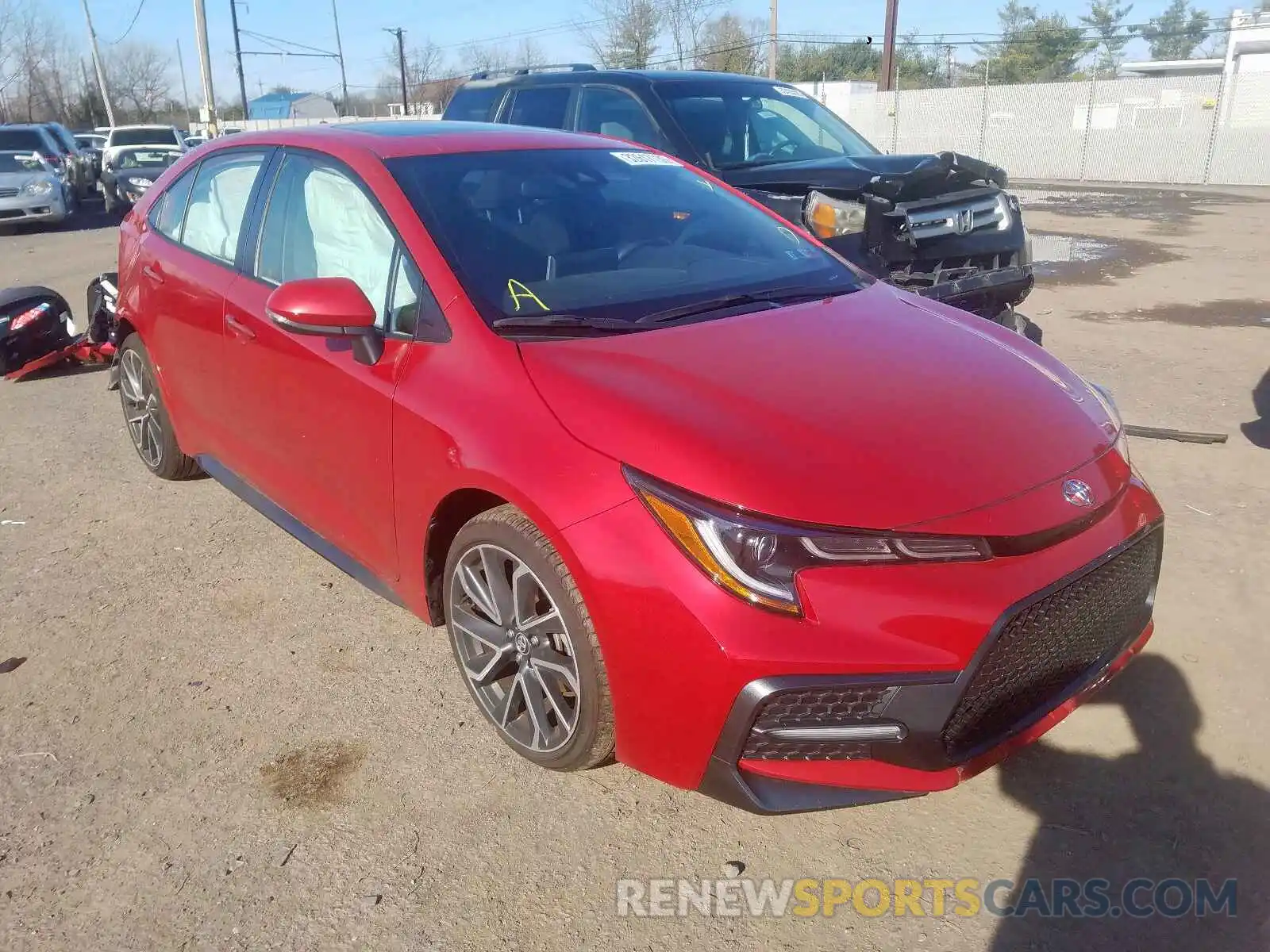 1 Photograph of a damaged car JTDP4RCE4LJ000225 TOYOTA COROLLA 2020