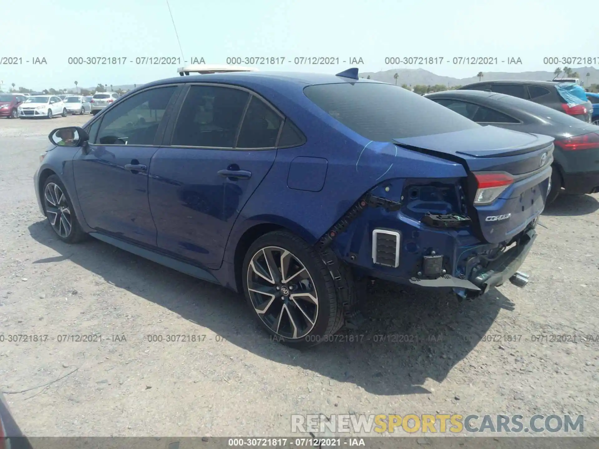 3 Photograph of a damaged car JTDP4RCE4LJ000368 TOYOTA COROLLA 2020