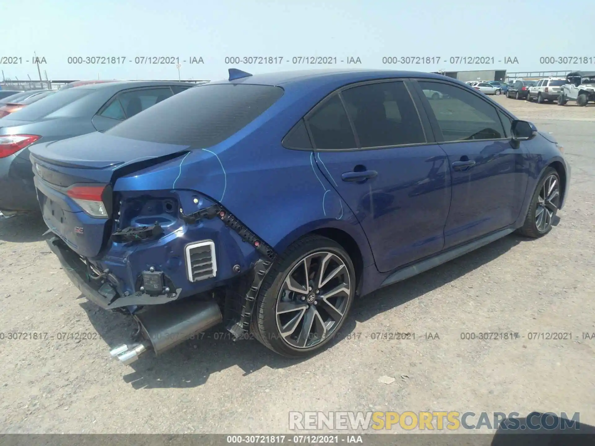 4 Photograph of a damaged car JTDP4RCE4LJ000368 TOYOTA COROLLA 2020