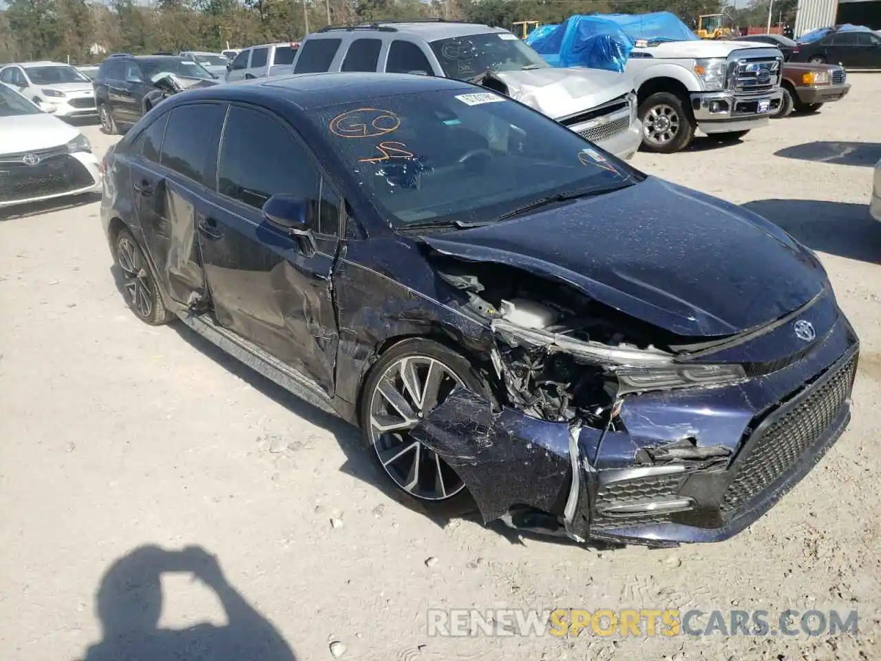 1 Photograph of a damaged car JTDP4RCE4LJ001116 TOYOTA COROLLA 2020