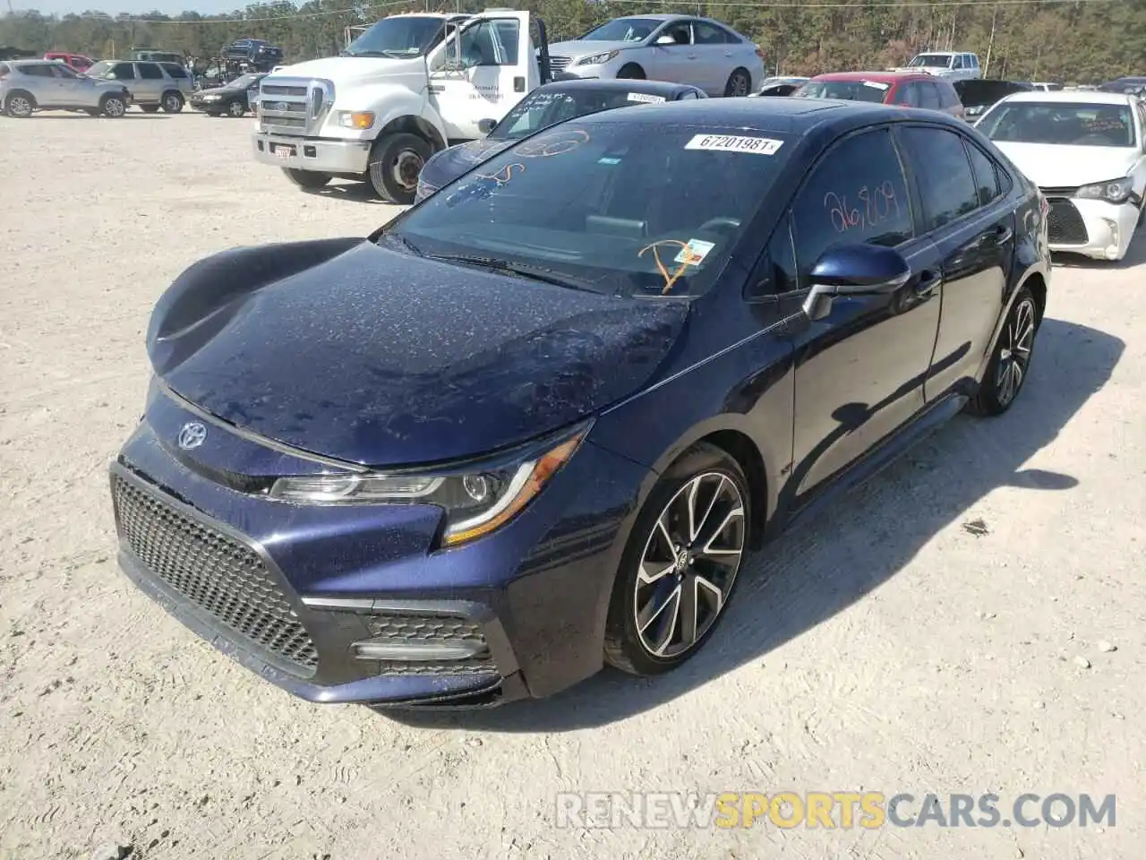 2 Photograph of a damaged car JTDP4RCE4LJ001116 TOYOTA COROLLA 2020