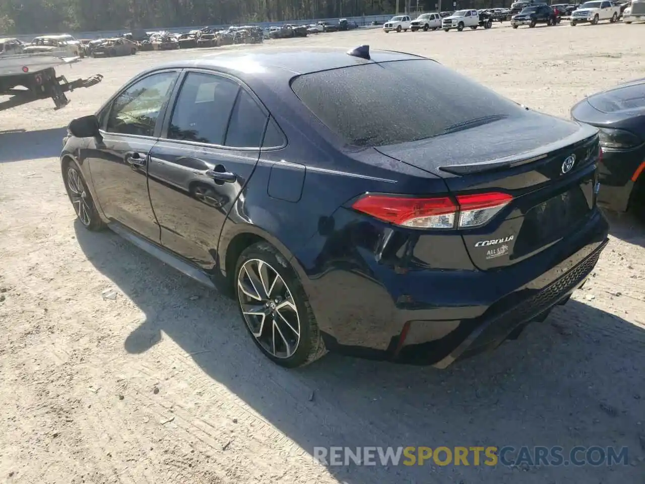 3 Photograph of a damaged car JTDP4RCE4LJ001116 TOYOTA COROLLA 2020