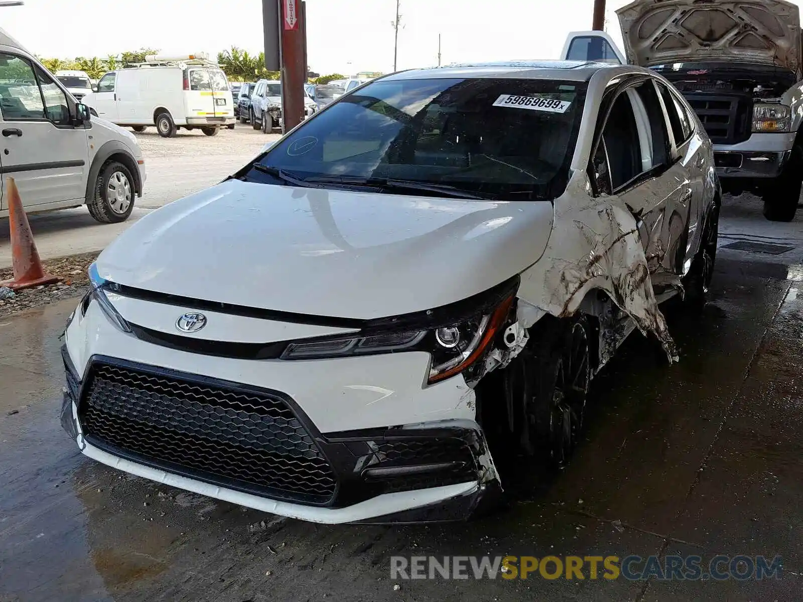 2 Photograph of a damaged car JTDP4RCE4LJ004288 TOYOTA COROLLA 2020