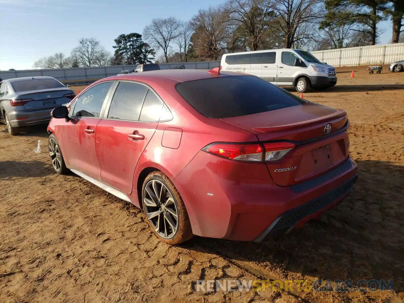 3 Photograph of a damaged car JTDP4RCE4LJ005957 TOYOTA COROLLA 2020