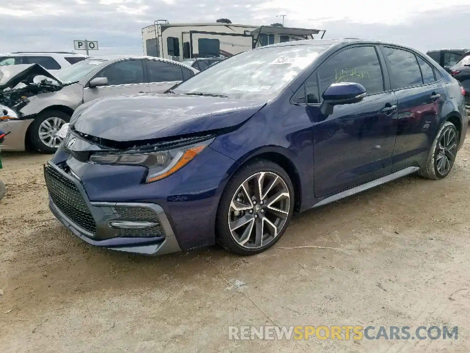 2 Photograph of a damaged car JTDP4RCE4LJ007899 TOYOTA COROLLA 2020