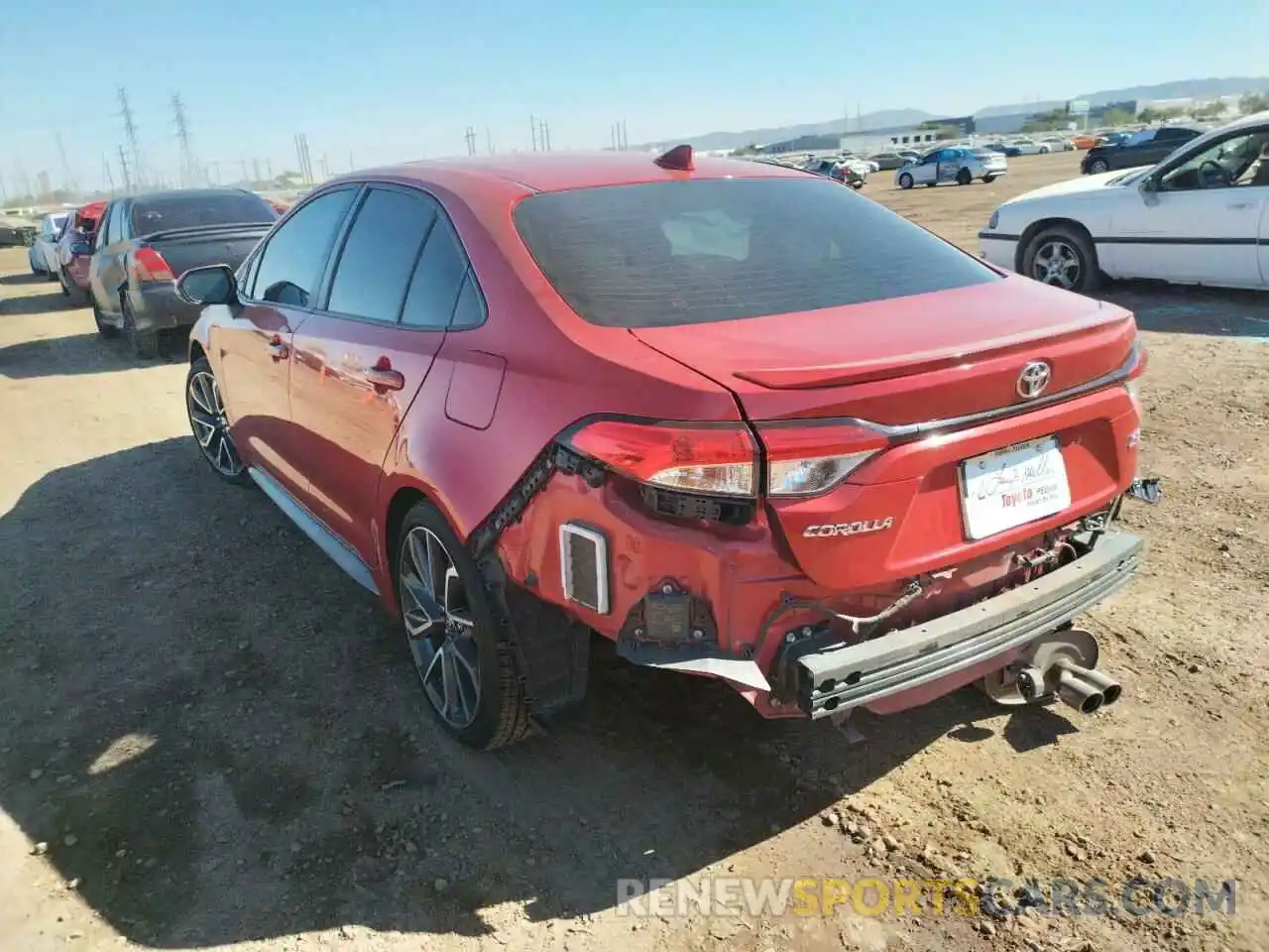 3 Photograph of a damaged car JTDP4RCE4LJ008177 TOYOTA COROLLA 2020