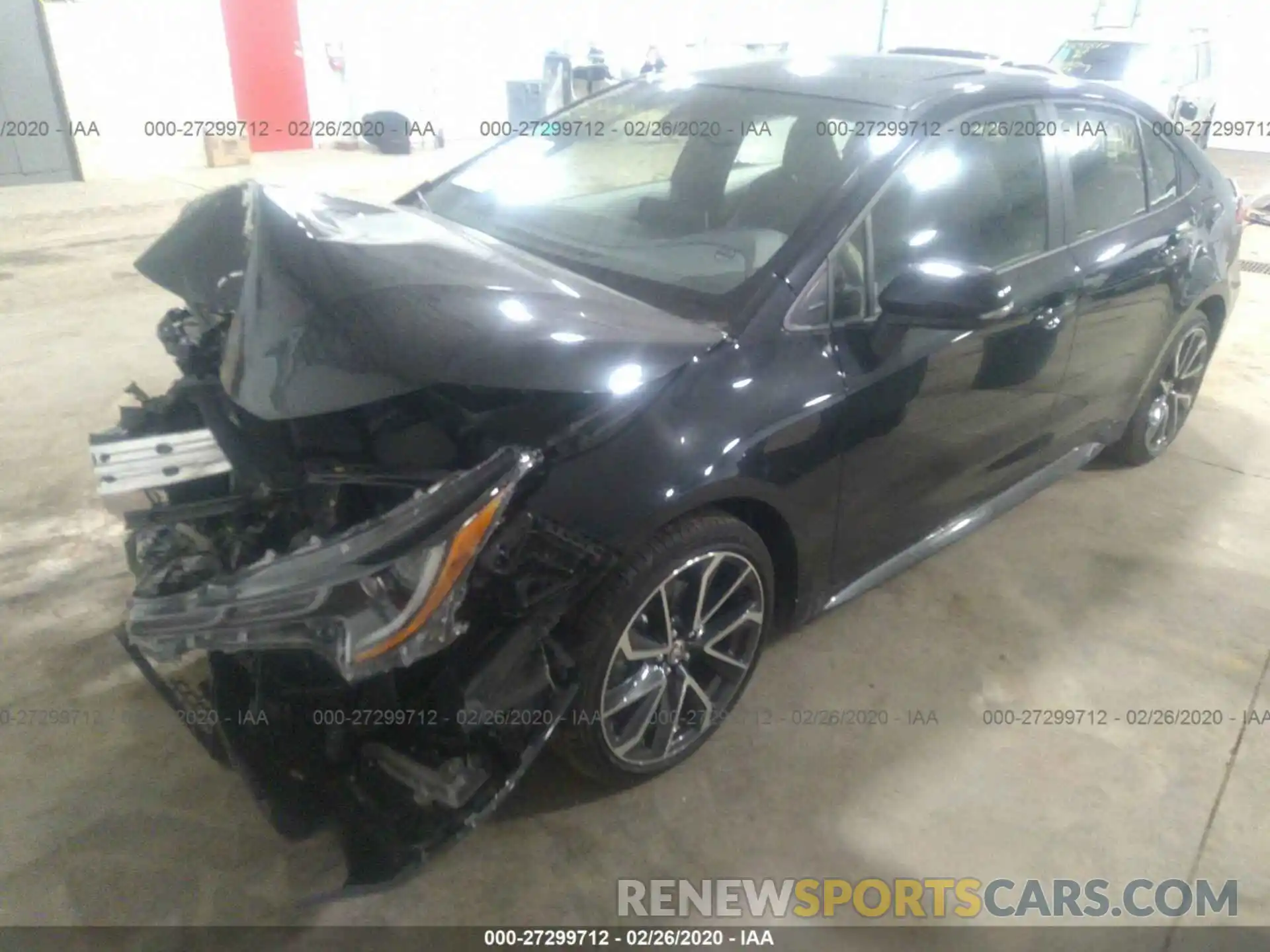 2 Photograph of a damaged car JTDP4RCE4LJ009653 TOYOTA COROLLA 2020