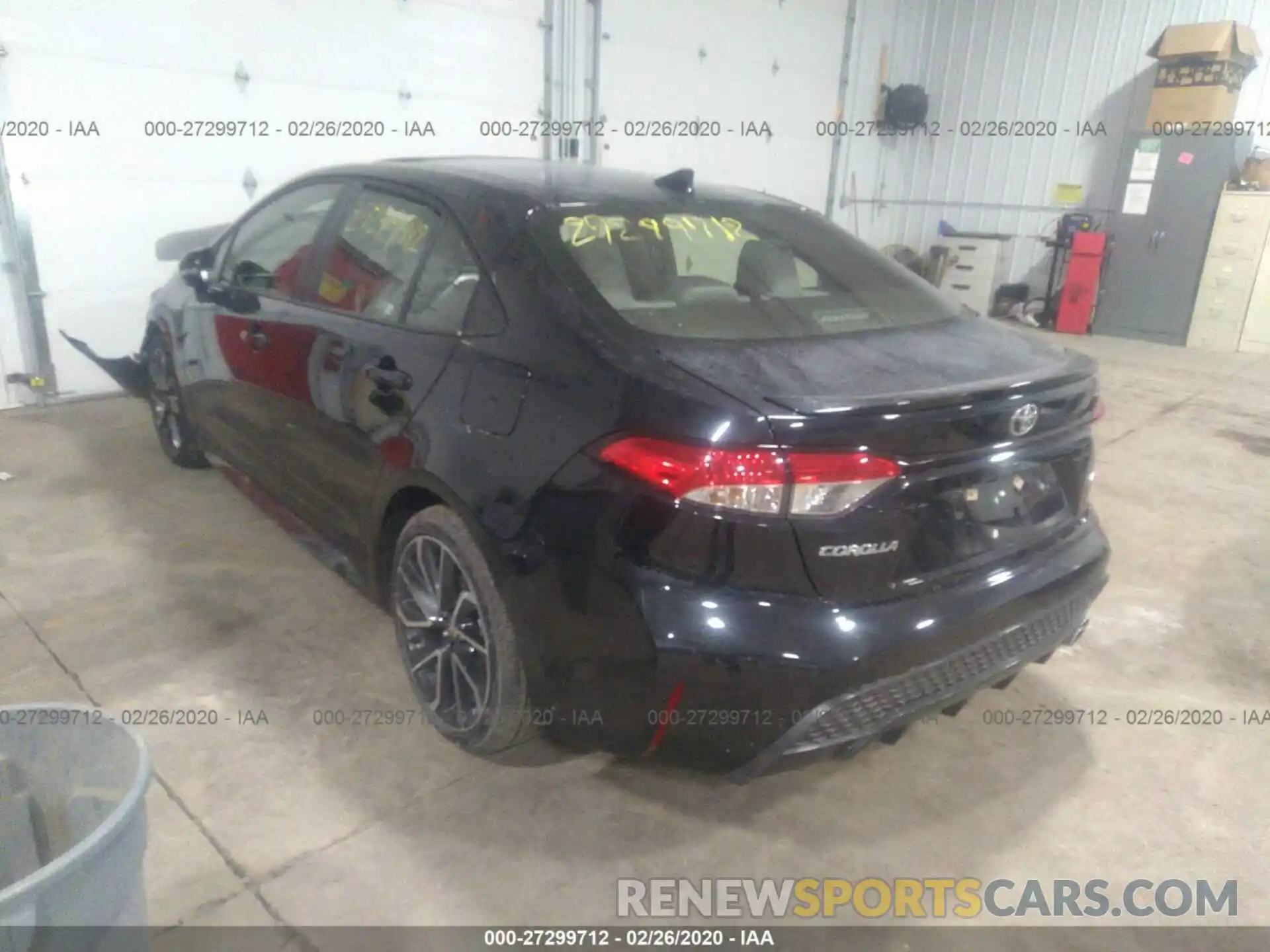 3 Photograph of a damaged car JTDP4RCE4LJ009653 TOYOTA COROLLA 2020