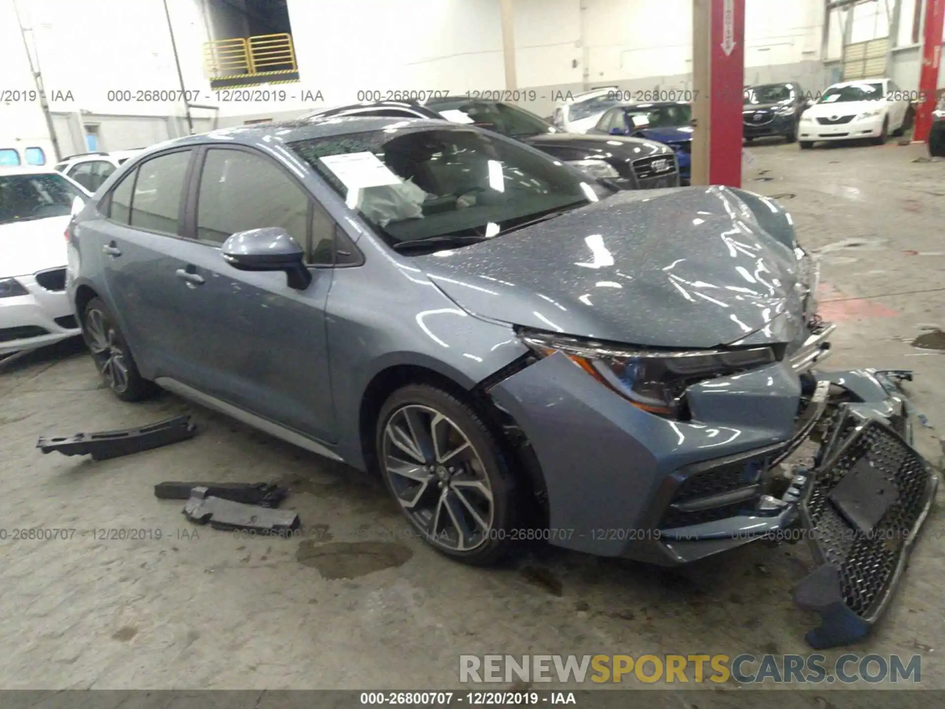 1 Photograph of a damaged car JTDP4RCE4LJ009989 TOYOTA COROLLA 2020