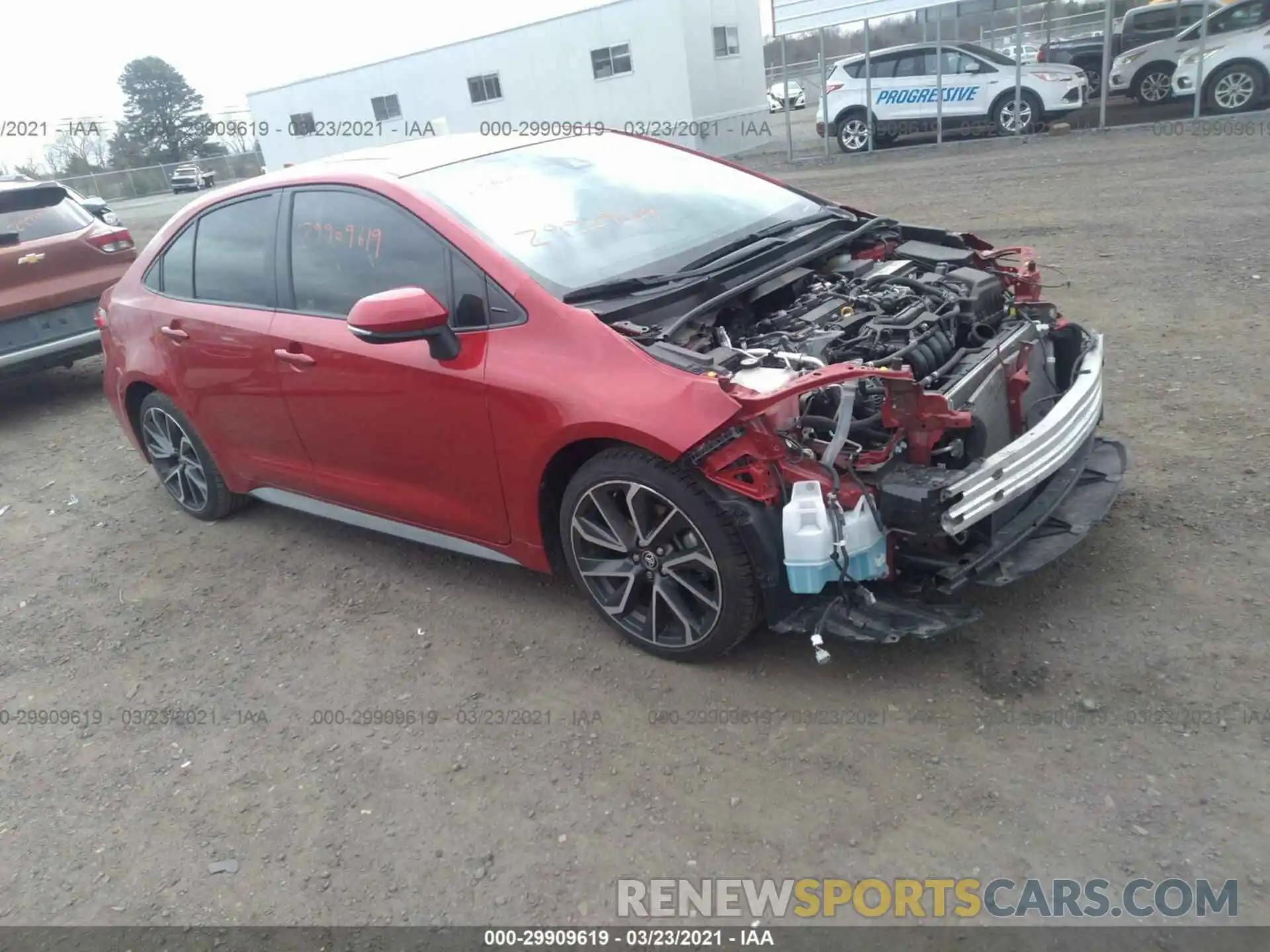 1 Photograph of a damaged car JTDP4RCE4LJ013010 TOYOTA COROLLA 2020