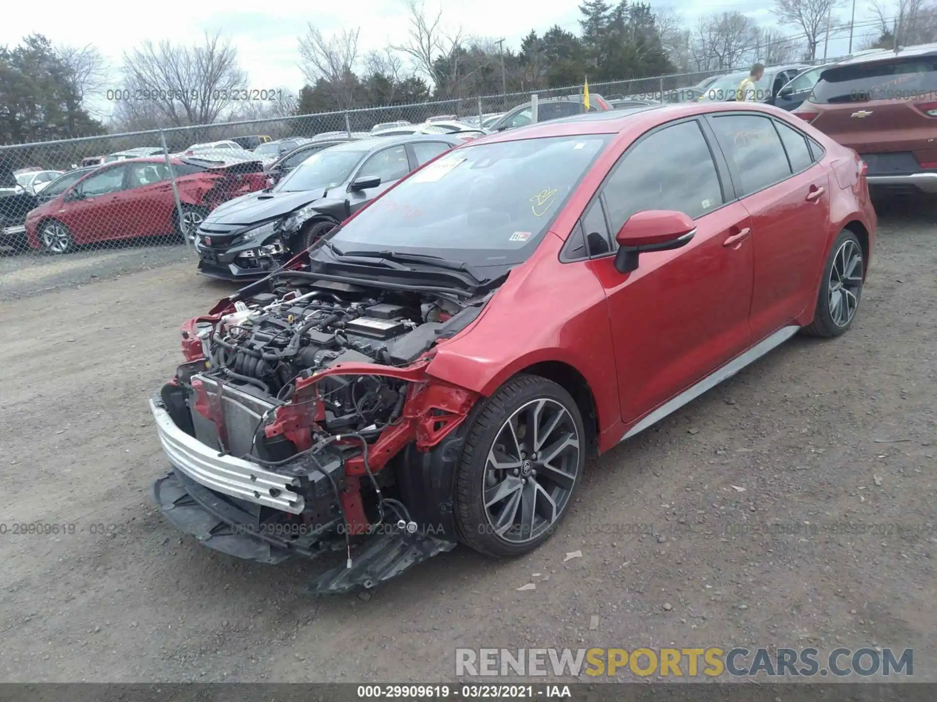 2 Photograph of a damaged car JTDP4RCE4LJ013010 TOYOTA COROLLA 2020