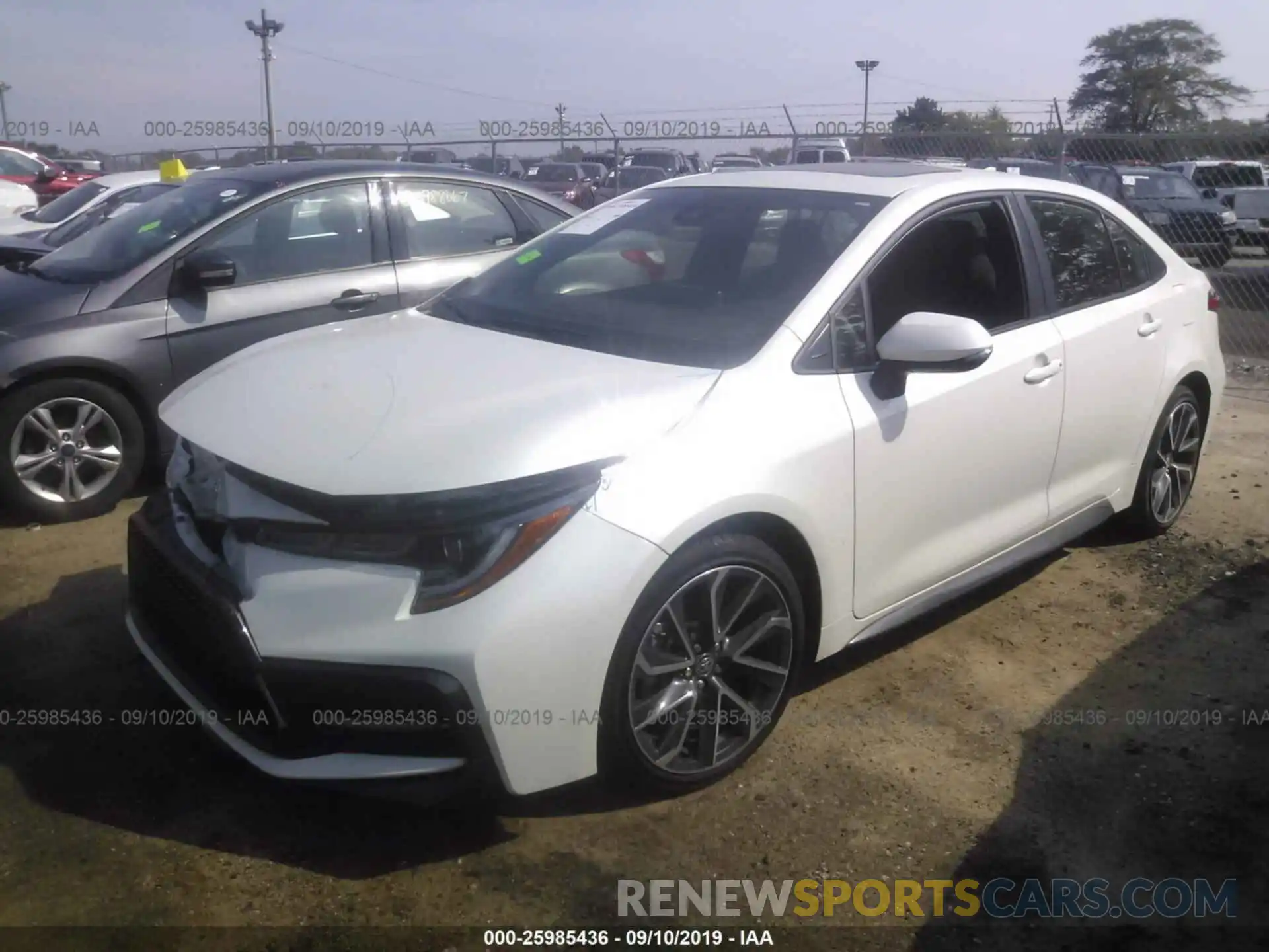 2 Photograph of a damaged car JTDP4RCE4LJ013363 TOYOTA COROLLA 2020