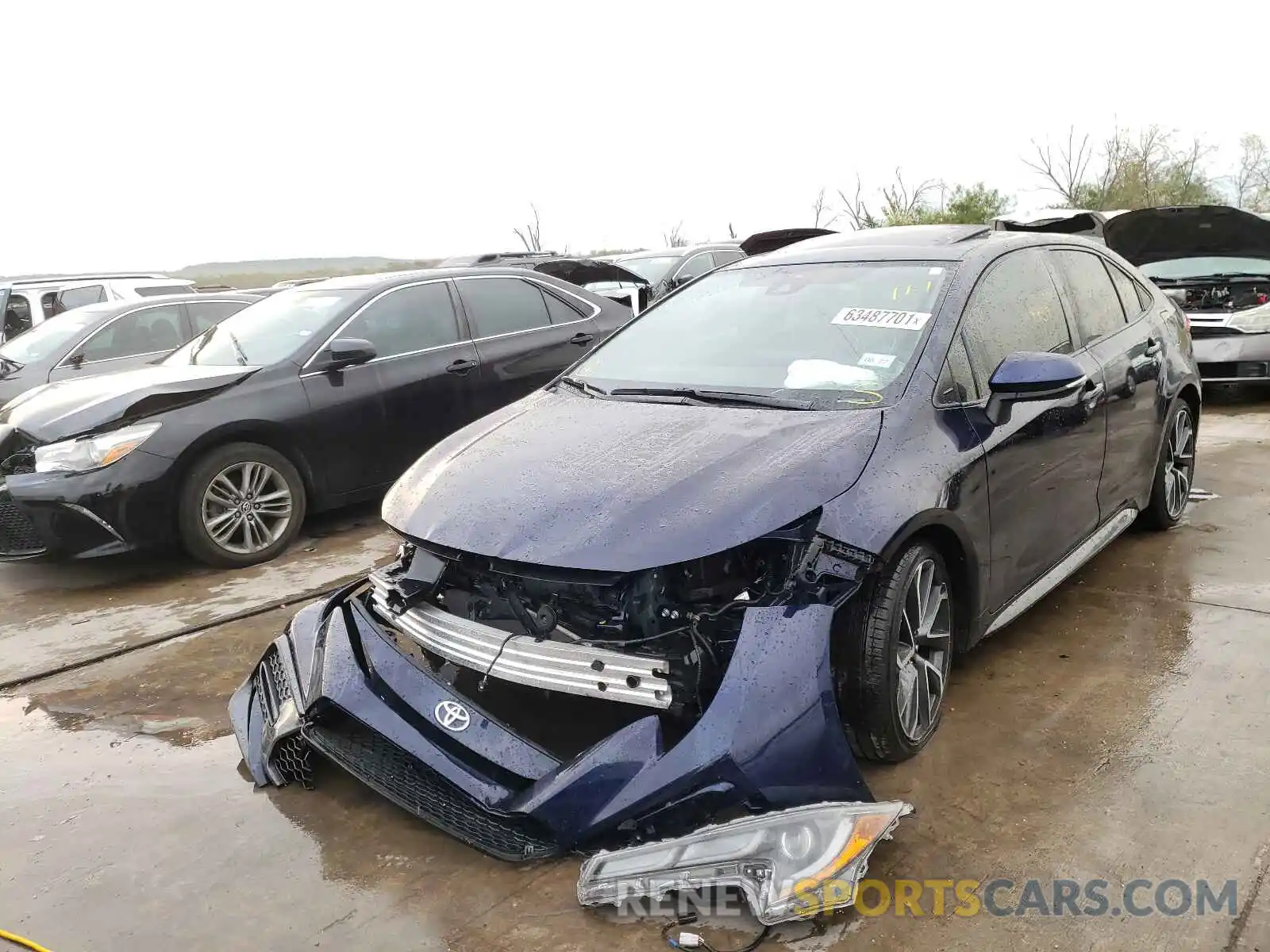 2 Photograph of a damaged car JTDP4RCE4LJ013587 TOYOTA COROLLA 2020