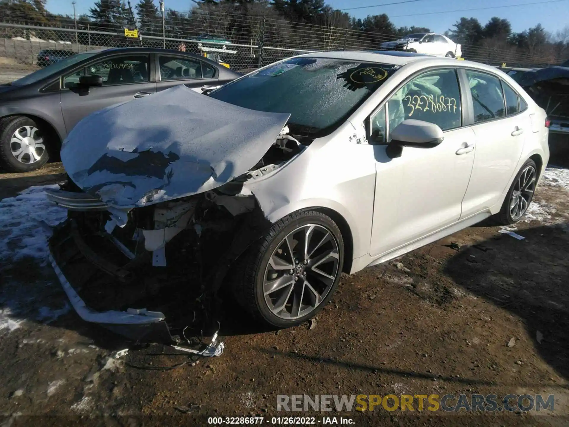 2 Photograph of a damaged car JTDP4RCE4LJ013931 TOYOTA COROLLA 2020