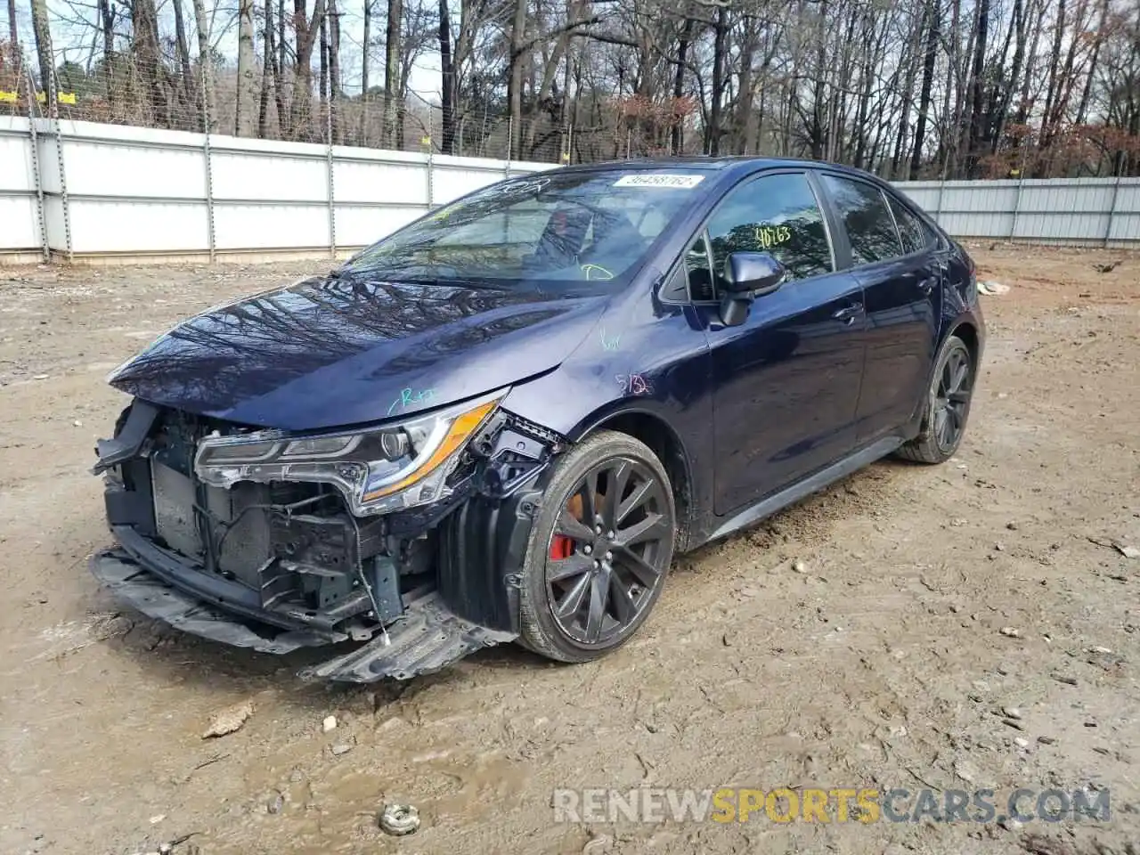 2 Photograph of a damaged car JTDP4RCE4LJ015002 TOYOTA COROLLA 2020