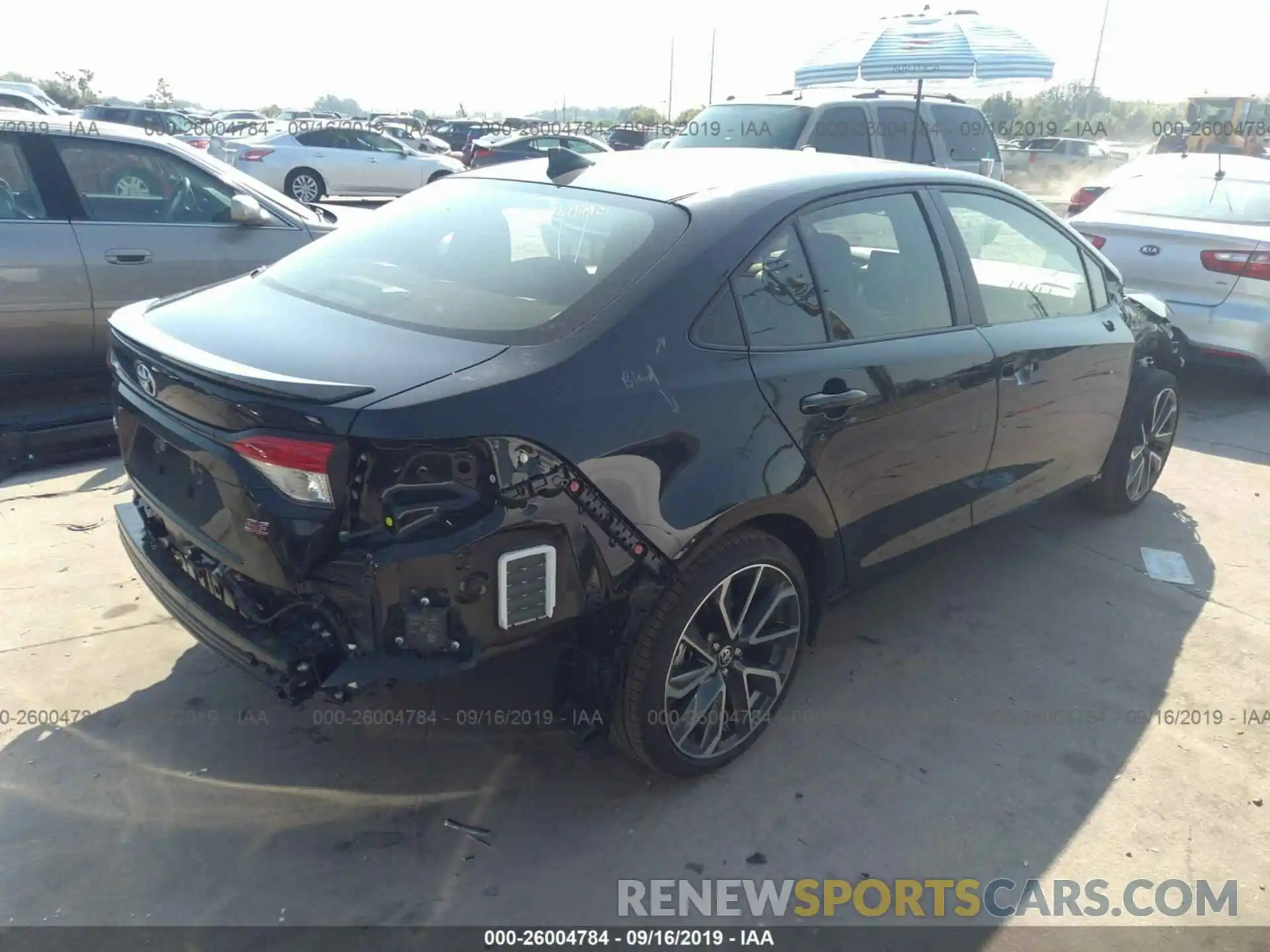 4 Photograph of a damaged car JTDP4RCE4LJ015467 TOYOTA COROLLA 2020