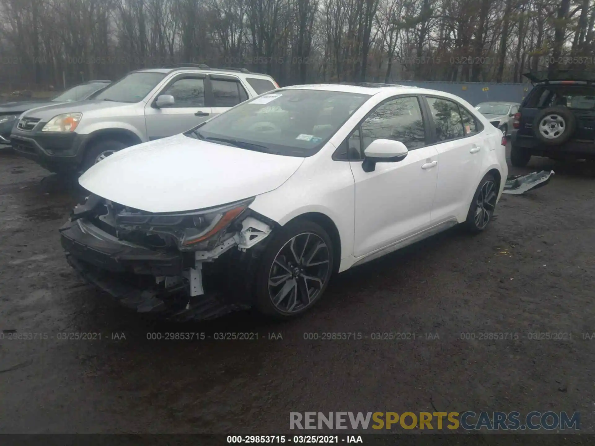 2 Photograph of a damaged car JTDP4RCE4LJ017414 TOYOTA COROLLA 2020