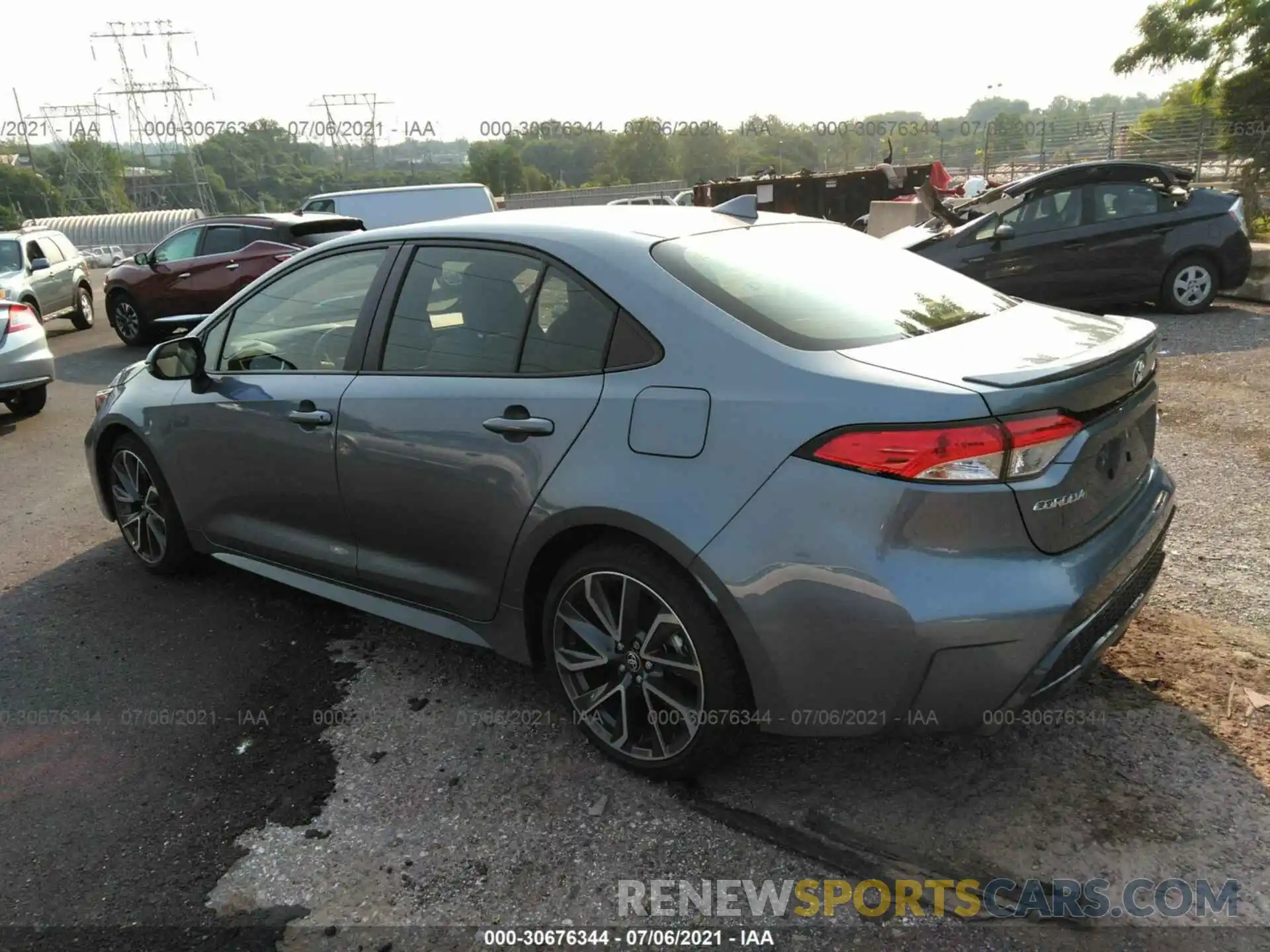 3 Photograph of a damaged car JTDP4RCE4LJ018000 TOYOTA COROLLA 2020