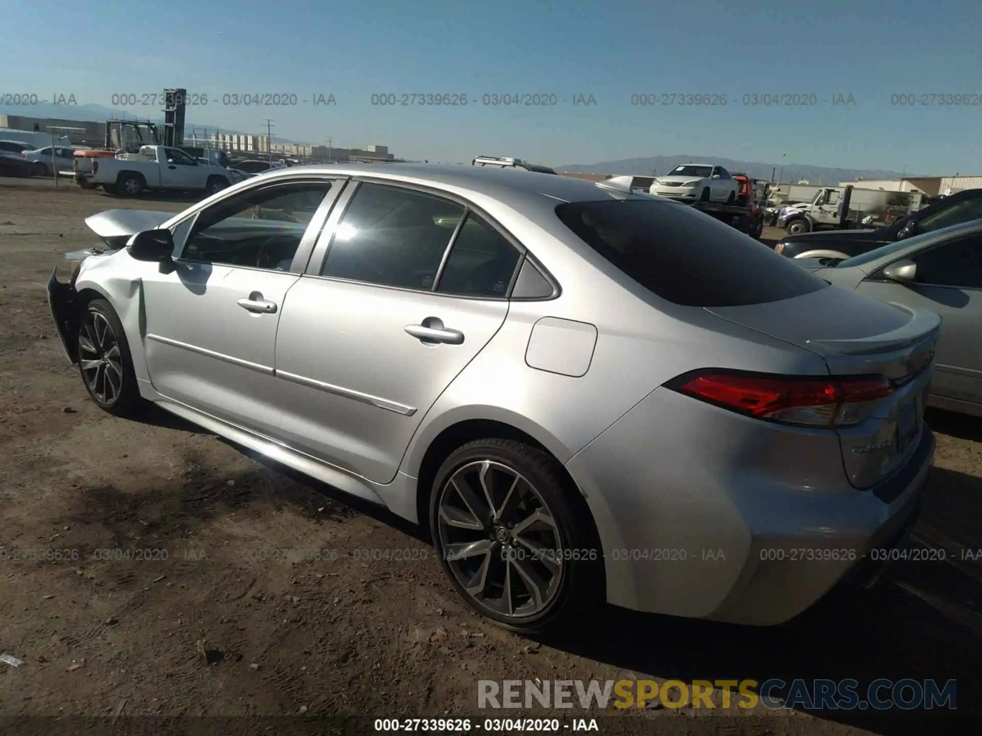 3 Photograph of a damaged car JTDP4RCE4LJ019101 TOYOTA COROLLA 2020