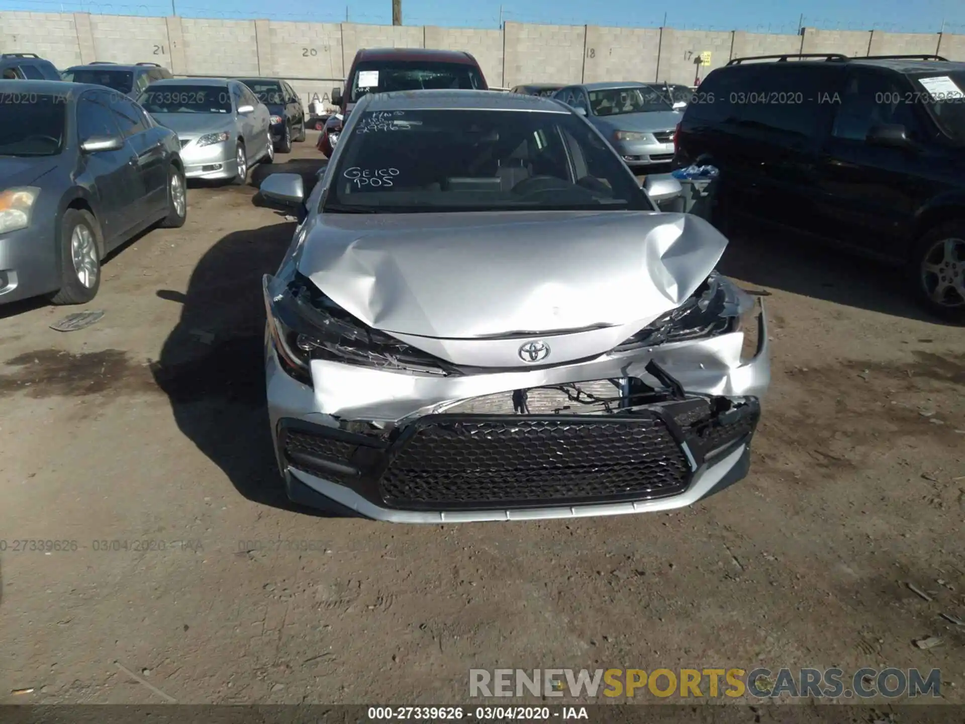 6 Photograph of a damaged car JTDP4RCE4LJ019101 TOYOTA COROLLA 2020