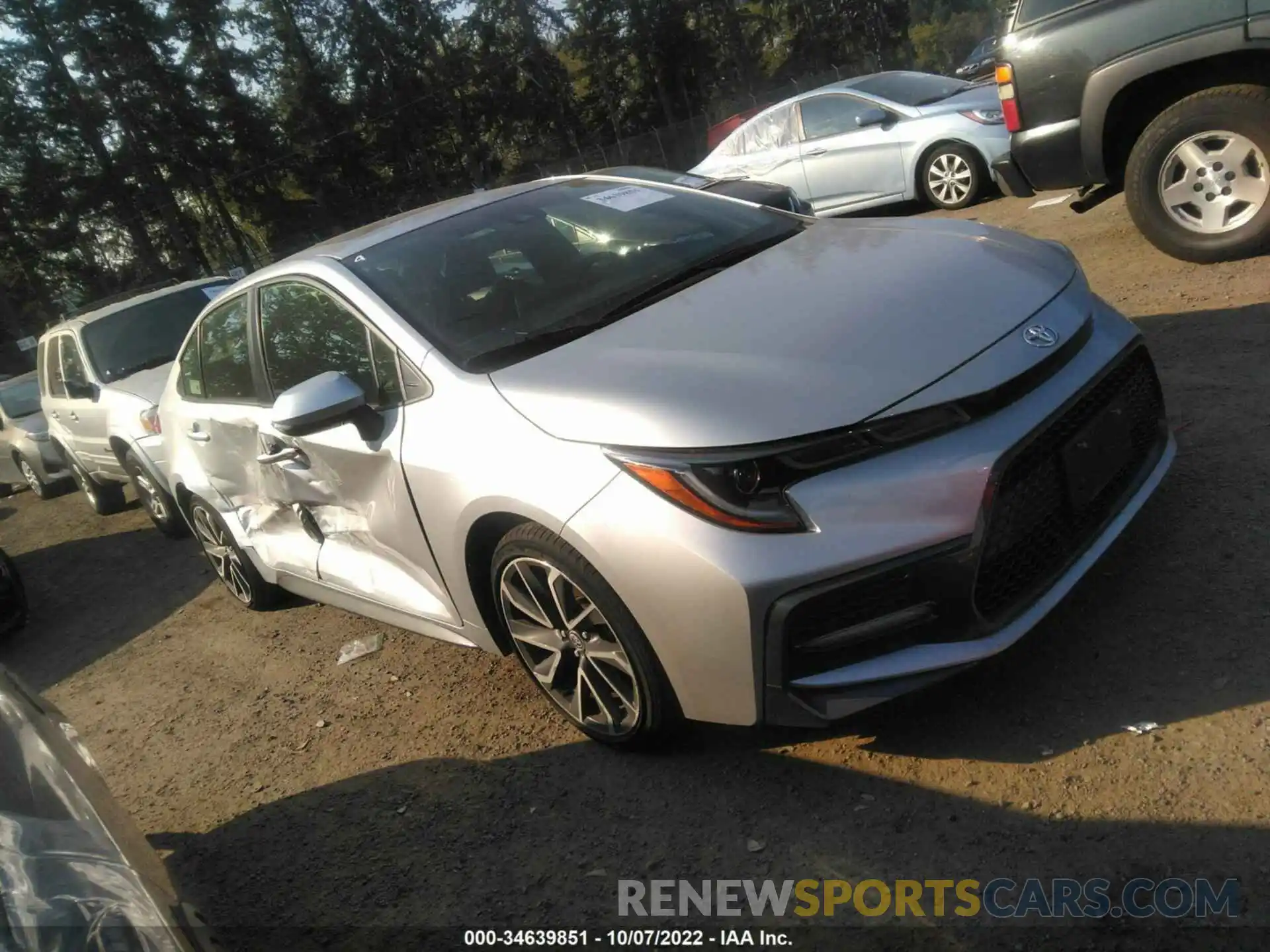 1 Photograph of a damaged car JTDP4RCE4LJ020362 TOYOTA COROLLA 2020