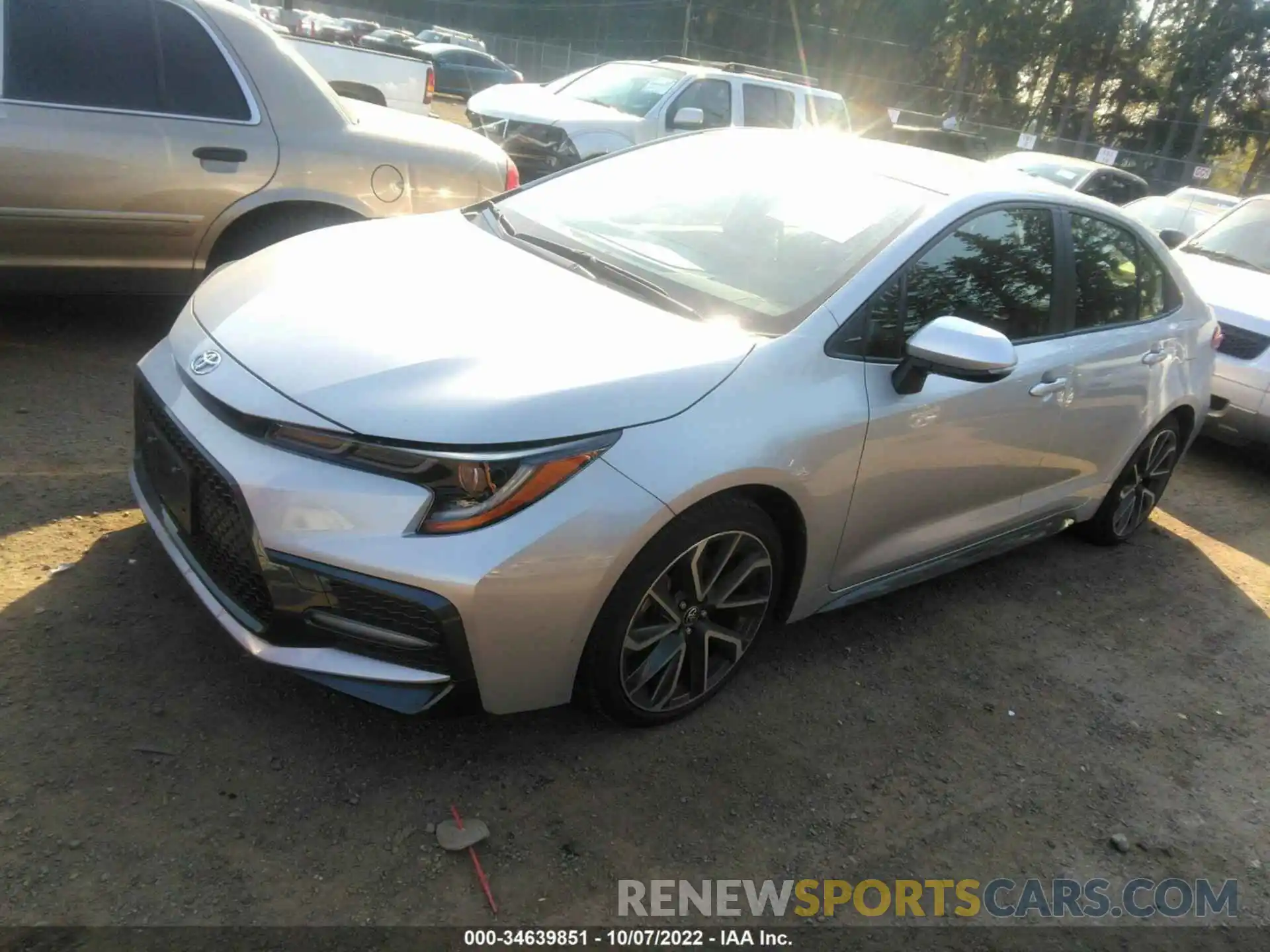 2 Photograph of a damaged car JTDP4RCE4LJ020362 TOYOTA COROLLA 2020