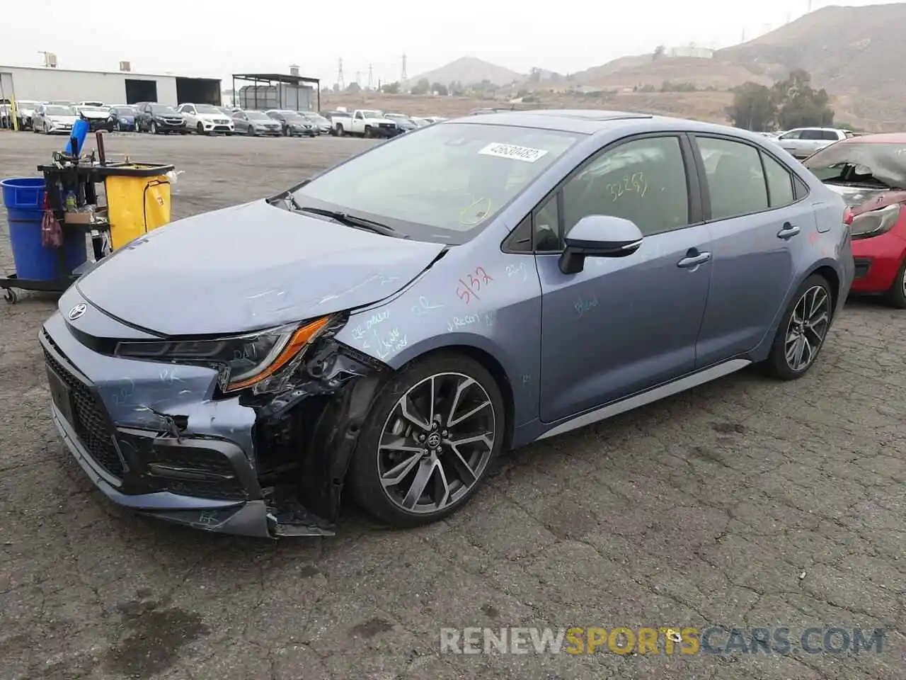 2 Photograph of a damaged car JTDP4RCE4LJ021222 TOYOTA COROLLA 2020