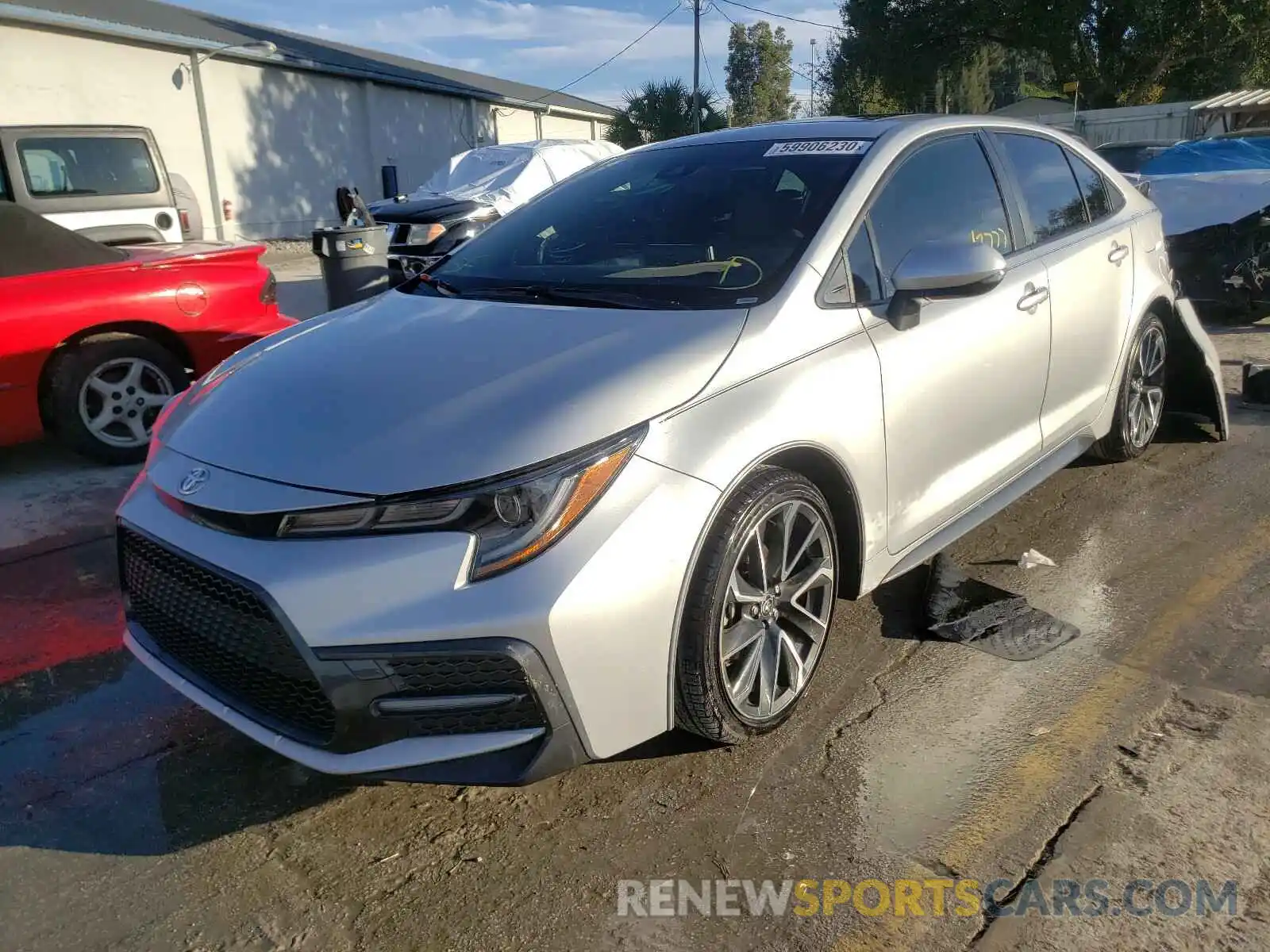 2 Photograph of a damaged car JTDP4RCE4LJ022029 TOYOTA COROLLA 2020