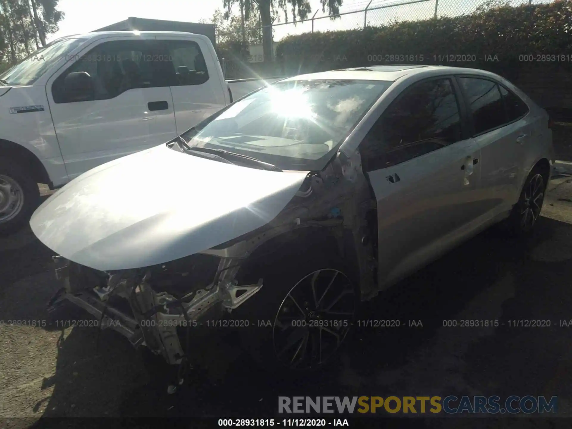 2 Photograph of a damaged car JTDP4RCE4LJ029644 TOYOTA COROLLA 2020