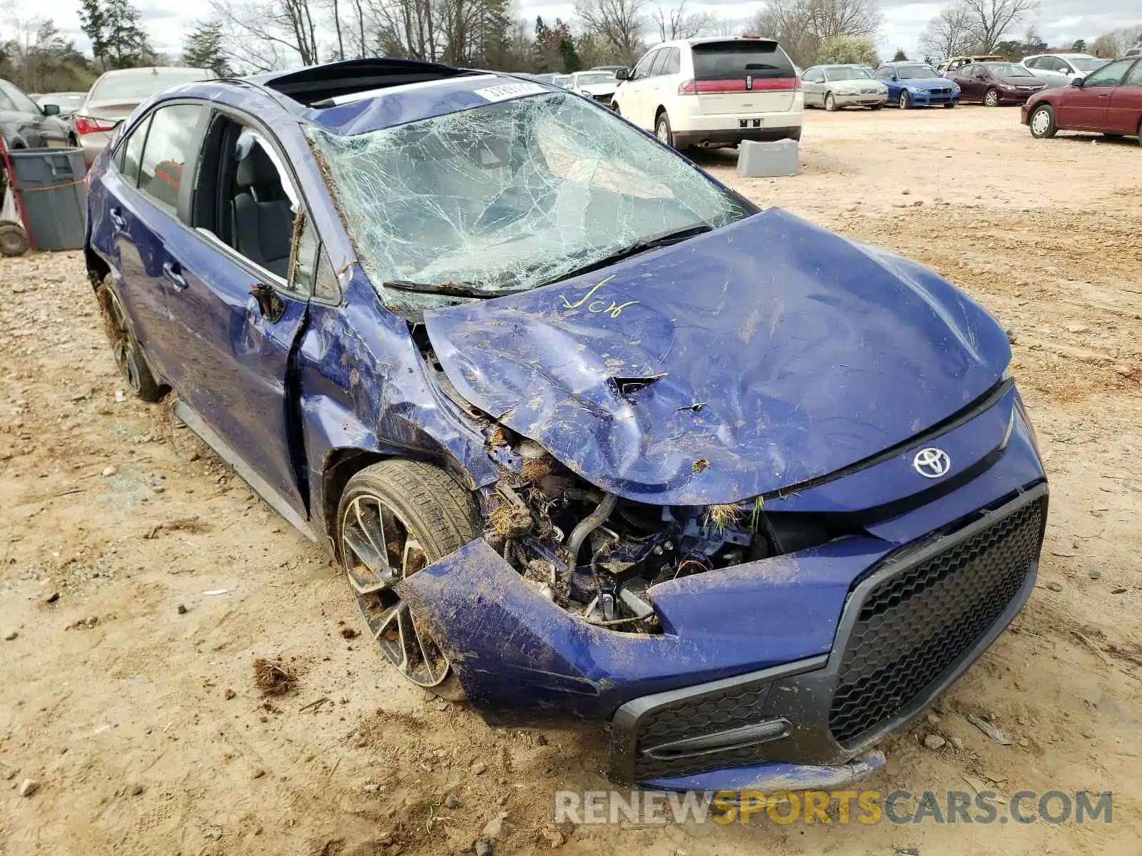 1 Photograph of a damaged car JTDP4RCE4LJ033239 TOYOTA COROLLA 2020