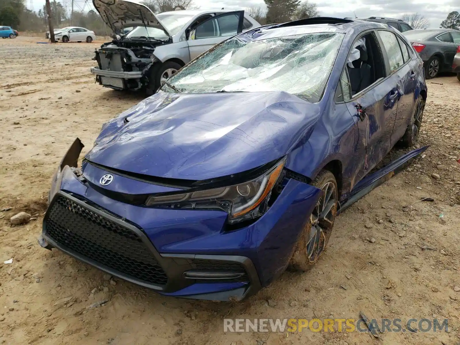 2 Photograph of a damaged car JTDP4RCE4LJ033239 TOYOTA COROLLA 2020