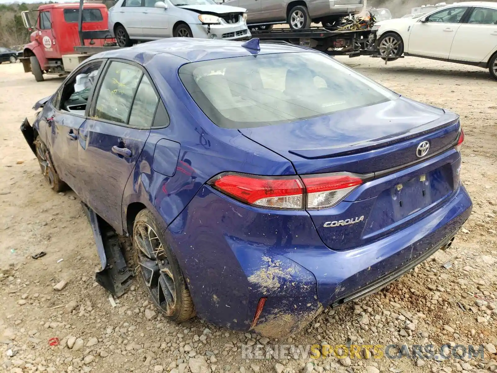 3 Фотография поврежденного автомобиля JTDP4RCE4LJ033239 TOYOTA COROLLA 2020