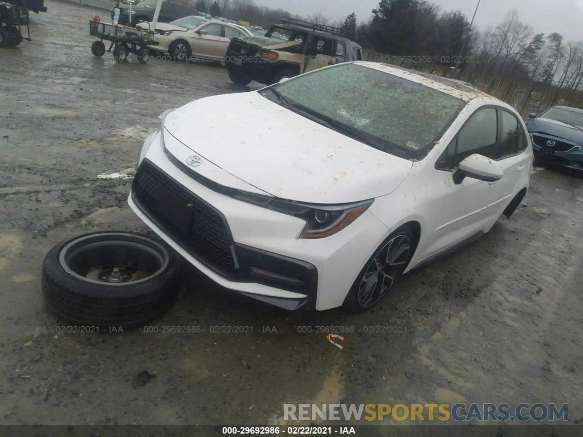 2 Photograph of a damaged car JTDP4RCE4LJ034553 TOYOTA COROLLA 2020