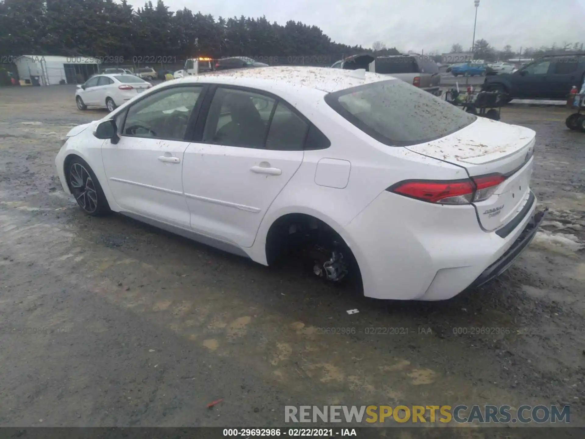 3 Photograph of a damaged car JTDP4RCE4LJ034553 TOYOTA COROLLA 2020