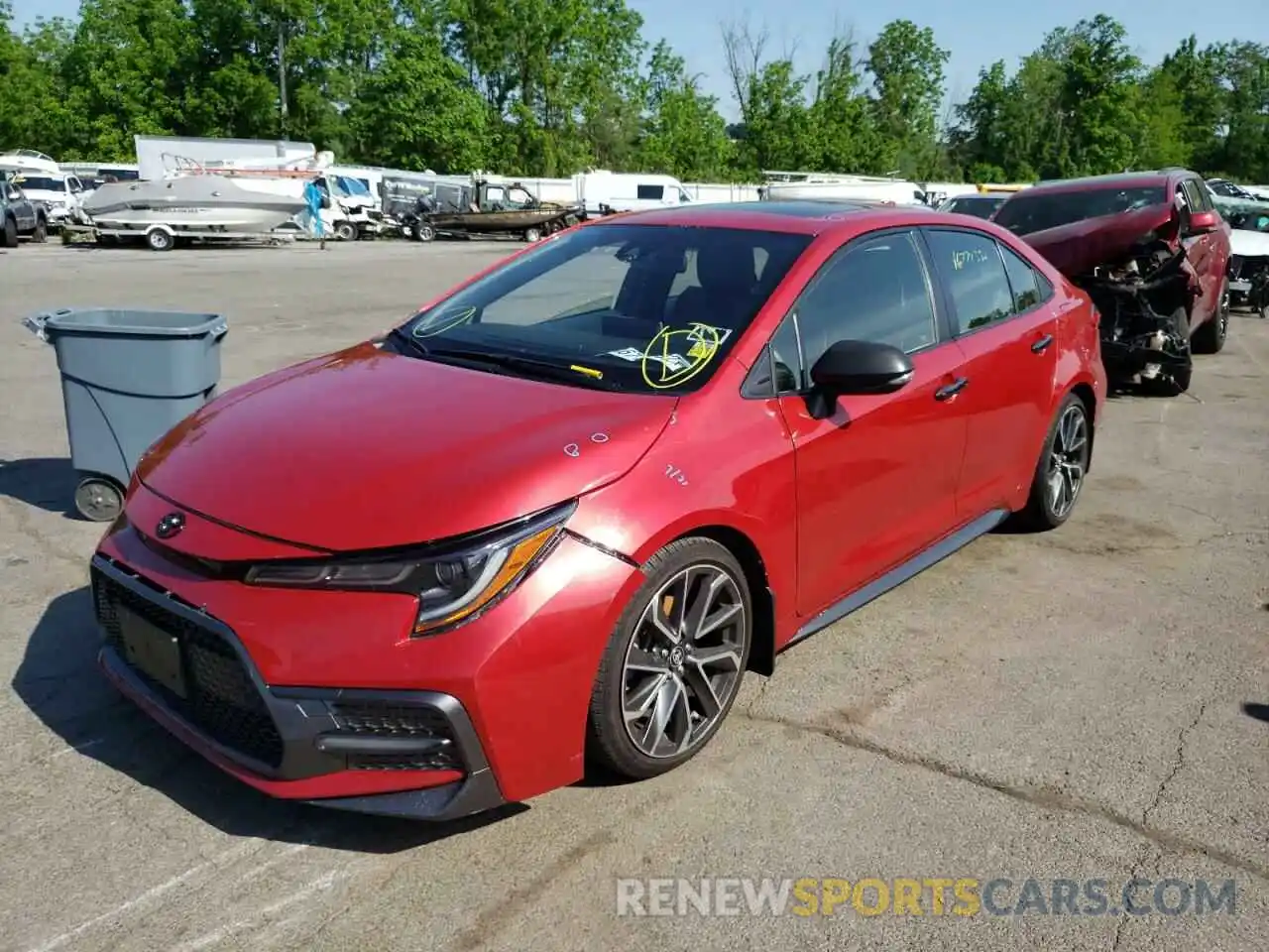 2 Photograph of a damaged car JTDP4RCE4LJ034701 TOYOTA COROLLA 2020