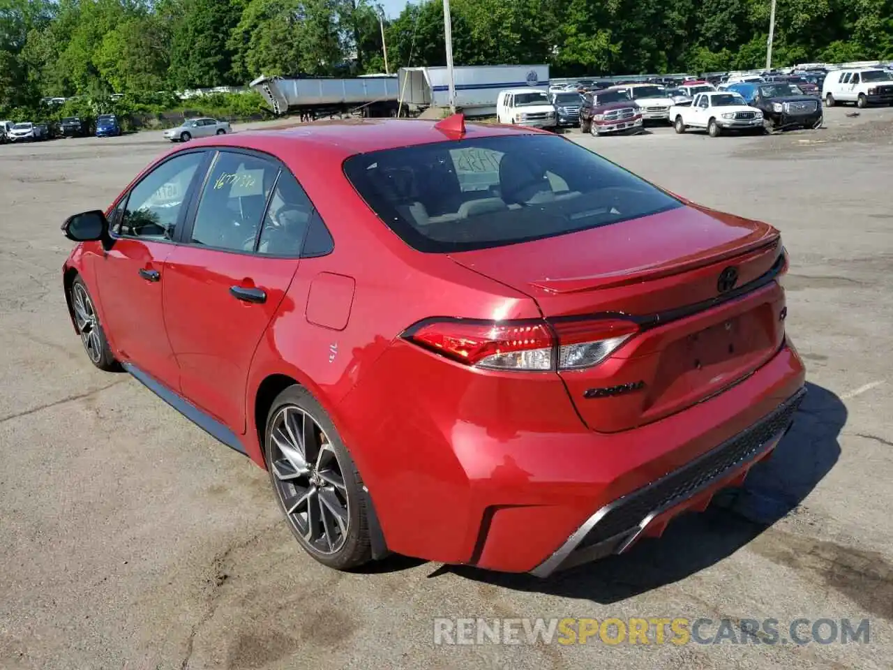 3 Photograph of a damaged car JTDP4RCE4LJ034701 TOYOTA COROLLA 2020