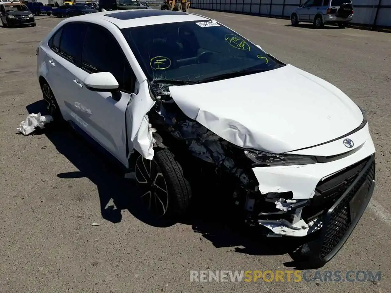 1 Photograph of a damaged car JTDP4RCE4LJ036285 TOYOTA COROLLA 2020