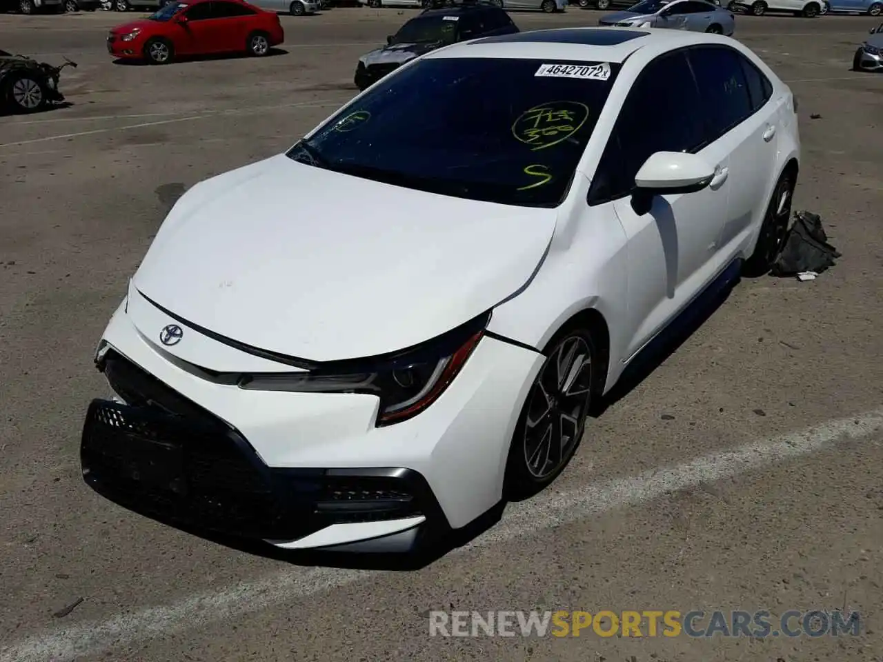 2 Photograph of a damaged car JTDP4RCE4LJ036285 TOYOTA COROLLA 2020