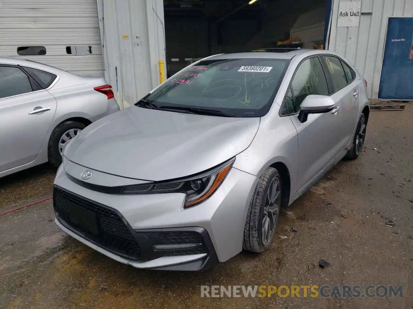 2 Photograph of a damaged car JTDP4RCE4LJ038151 TOYOTA COROLLA 2020