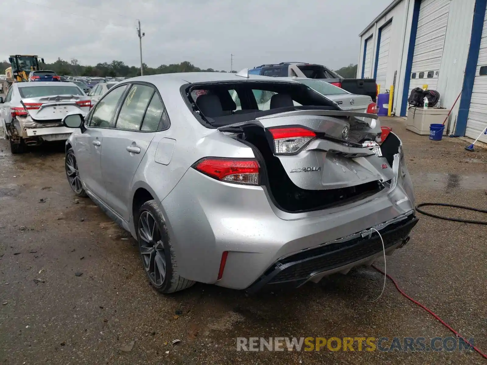 3 Photograph of a damaged car JTDP4RCE4LJ038151 TOYOTA COROLLA 2020