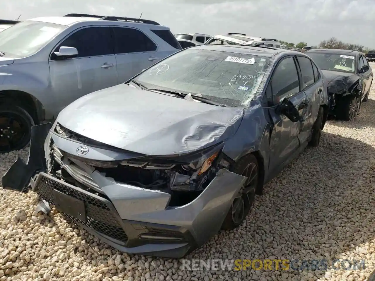 2 Photograph of a damaged car JTDP4RCE4LJ044113 TOYOTA COROLLA 2020