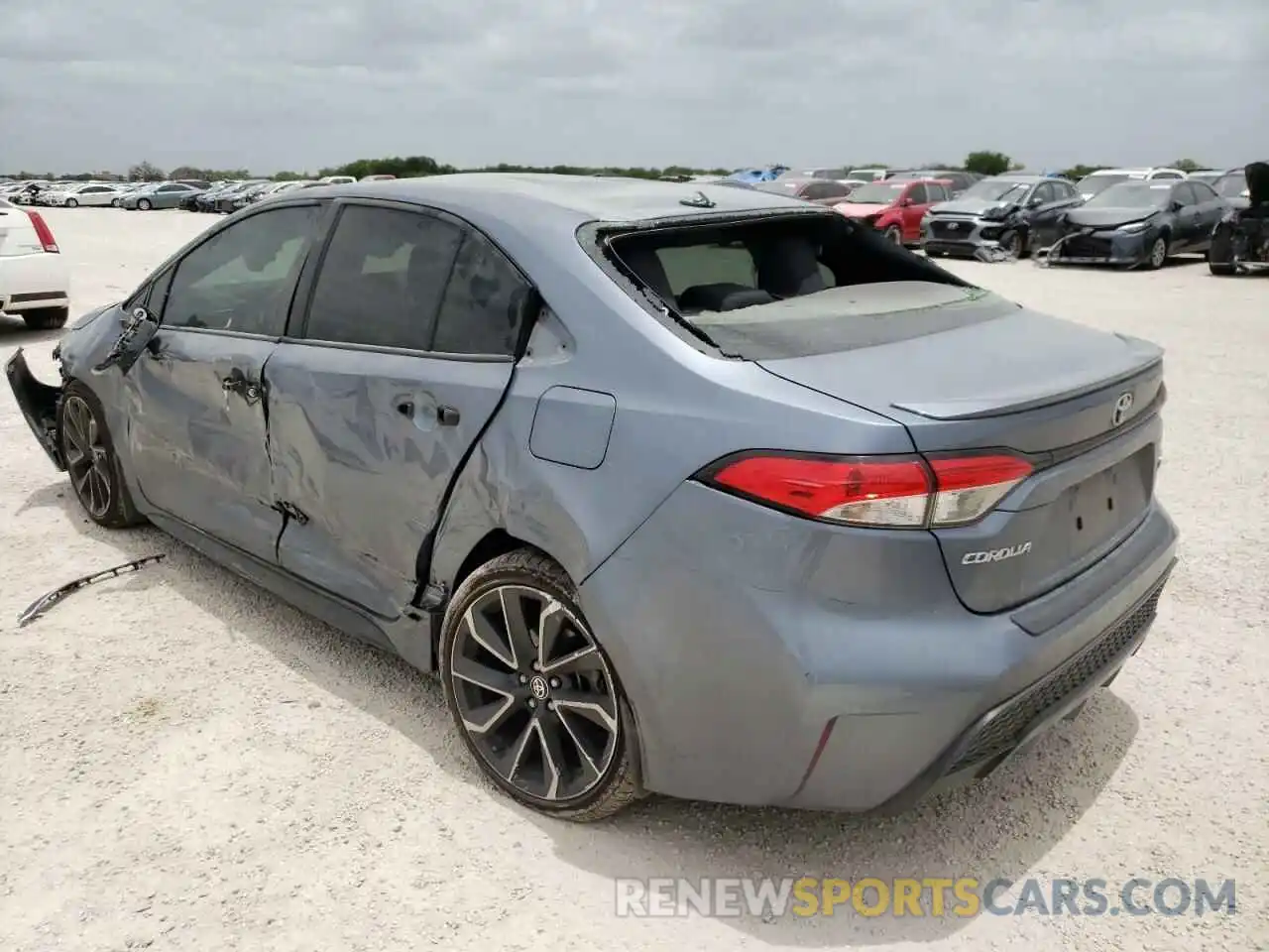 3 Photograph of a damaged car JTDP4RCE4LJ044113 TOYOTA COROLLA 2020