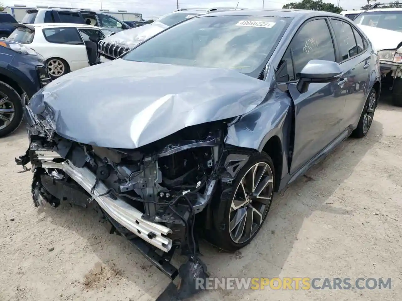 2 Photograph of a damaged car JTDP4RCE4LJ046489 TOYOTA COROLLA 2020