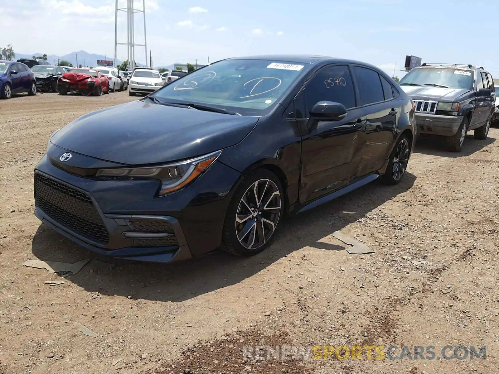 2 Photograph of a damaged car JTDP4RCE5LJ003456 TOYOTA COROLLA 2020