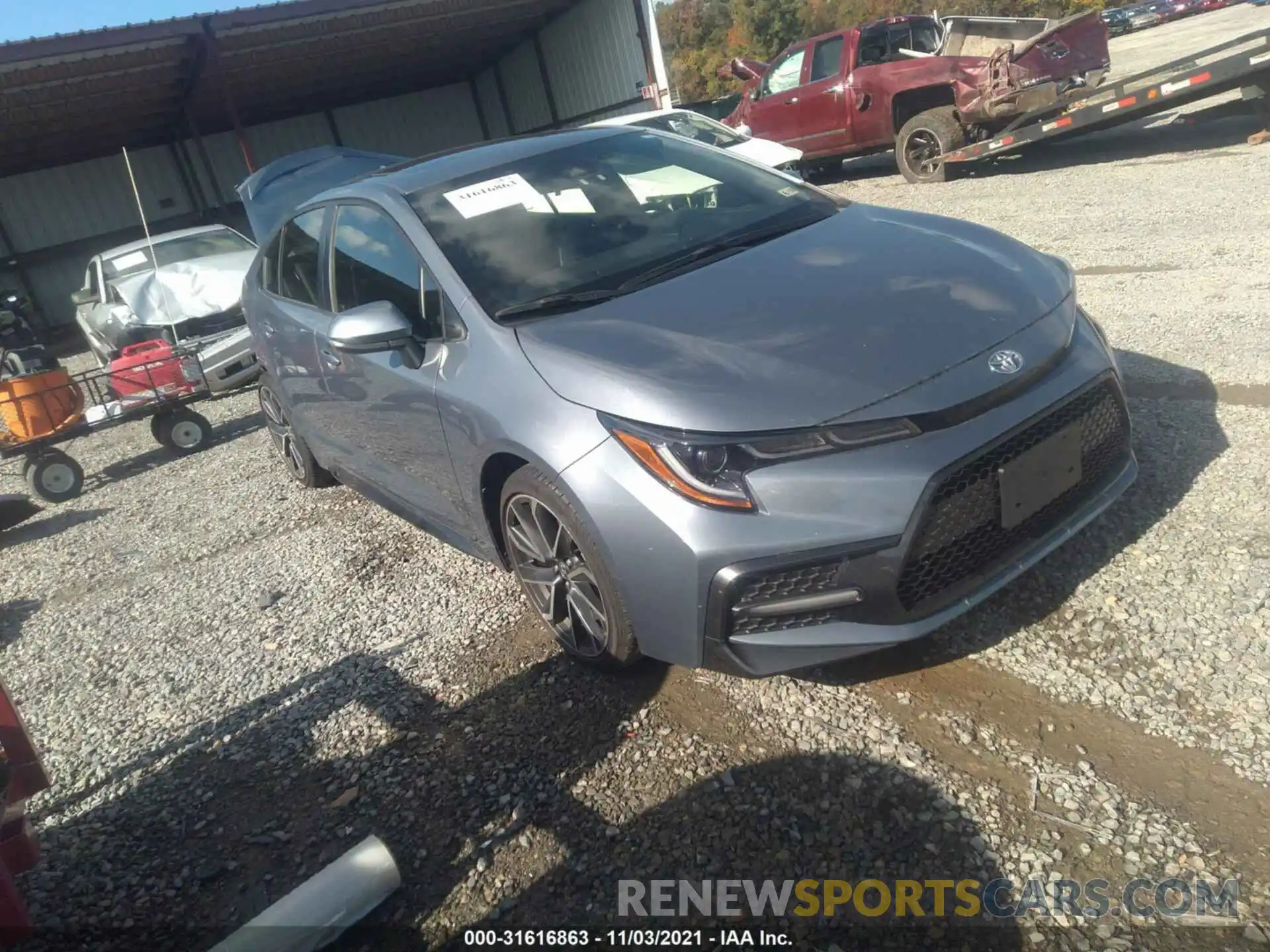 1 Photograph of a damaged car JTDP4RCE5LJ003599 TOYOTA COROLLA 2020