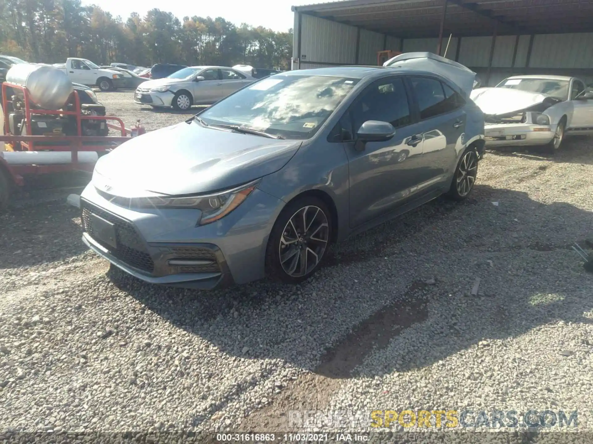 2 Photograph of a damaged car JTDP4RCE5LJ003599 TOYOTA COROLLA 2020