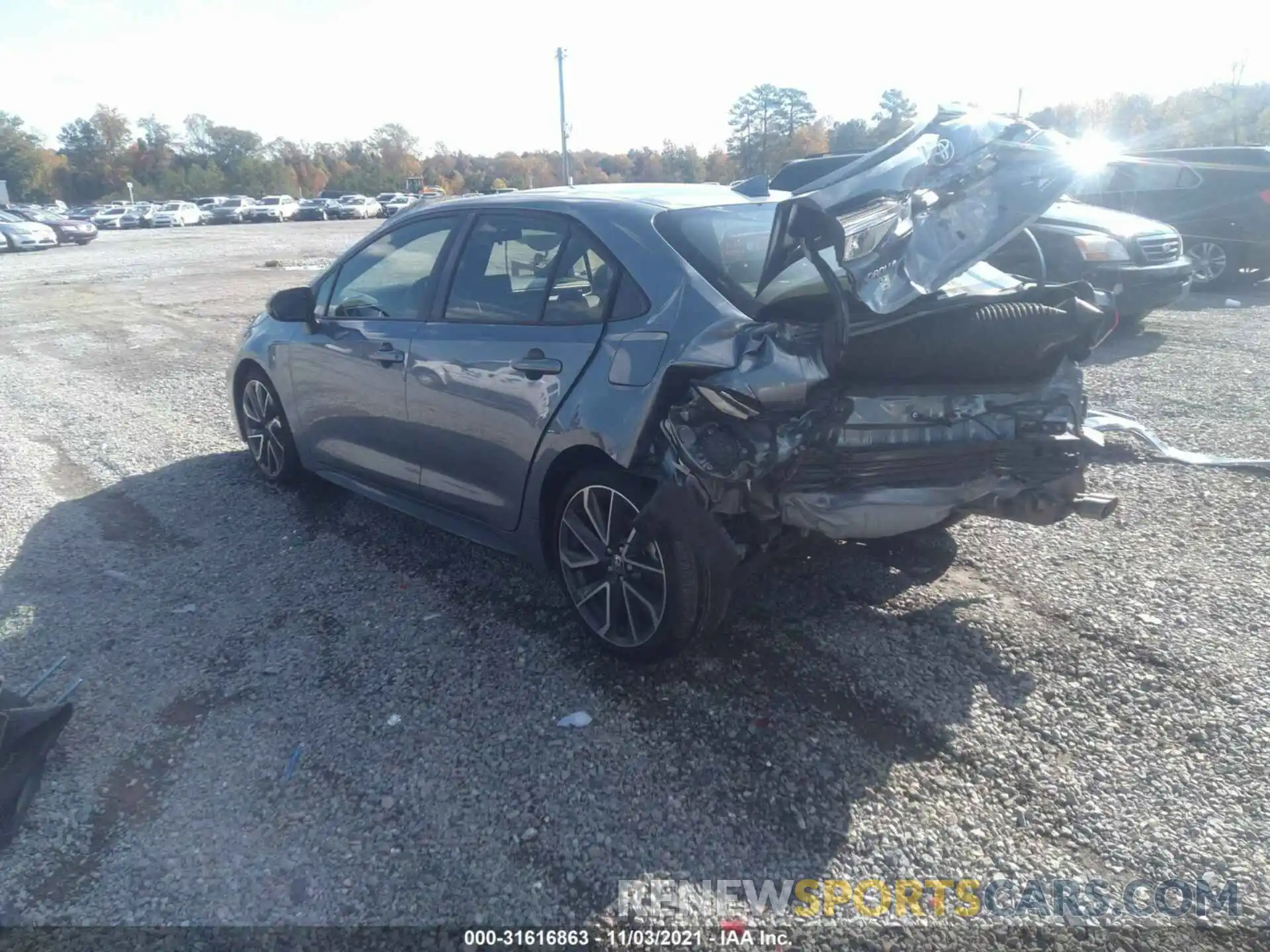 3 Photograph of a damaged car JTDP4RCE5LJ003599 TOYOTA COROLLA 2020