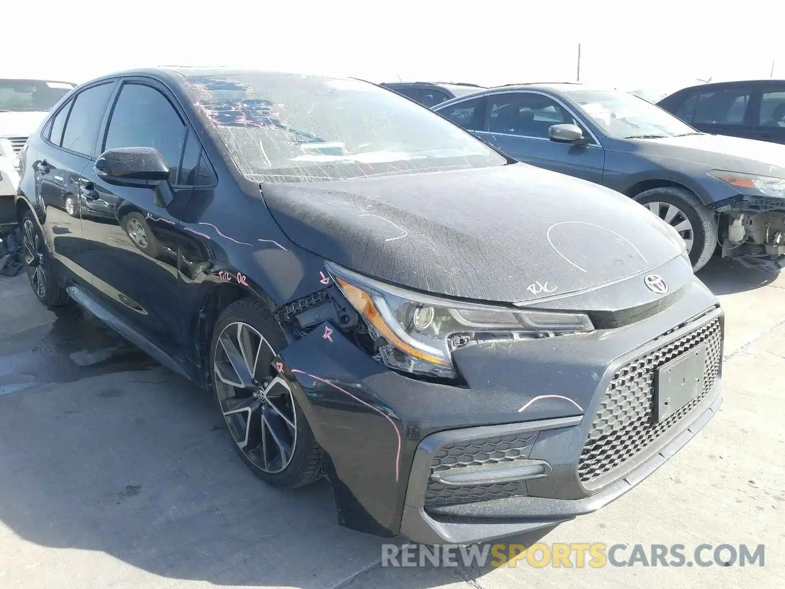 1 Photograph of a damaged car JTDP4RCE5LJ004655 TOYOTA COROLLA 2020