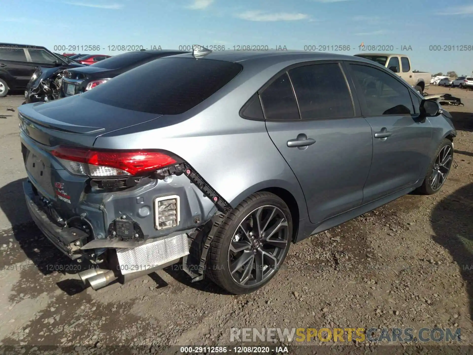 4 Photograph of a damaged car JTDP4RCE5LJ005109 TOYOTA COROLLA 2020